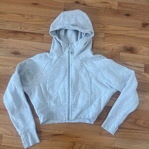 Lululemon Scuba Full-Zip Cropped Hoodie - Heather Grey 10